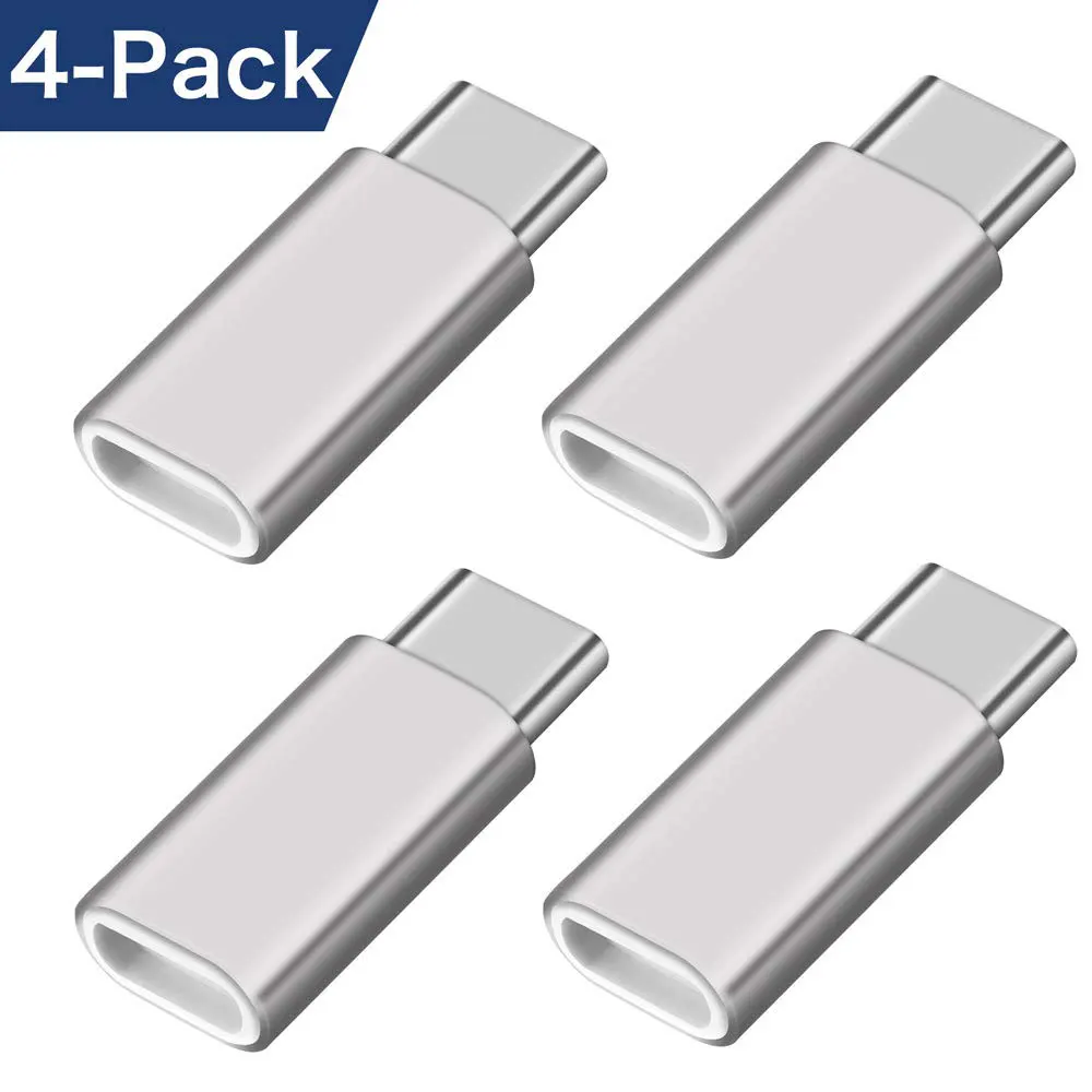 Ascromy 4 шт Micro USB к C адаптер переходник для Xiaomi Redmi Note 7 Pro huawei P20 mate 20 Lite samsung S9 S8