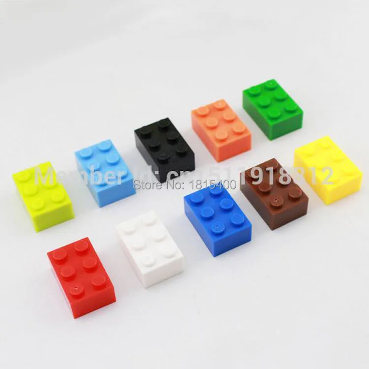 Развивающие детские игрушки DIY Обучающие блоки 2X3 пластиковые сборочные