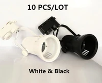 10pcslot high quality 25w cob led 3 lines track light as show room lighting lamp housing without light bulb material aluminum