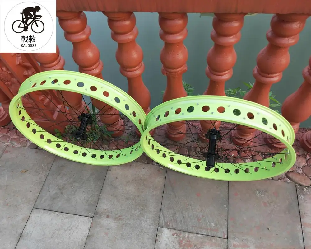 Kalosse 135/190mm hubs 26*4.0 tires Fat bike Snow bicycle wheels 11 speed cassette Beach | Спорт и развлечения