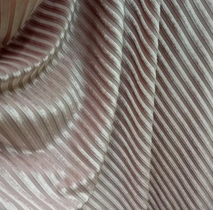 8 nude pink Бархатная ткань Великолепная шелковистая полосатая ткань для бархатного платья одежда роскошный мягкий бархат 50 см* 150 см домашний текстильный занавес - Цвет: 8 nude pink