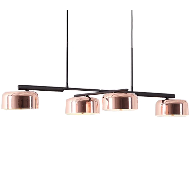 Подвесной светильник в стиле пост-модерн, лампа с 4 насадками, E27, для столовой, бара, офиса