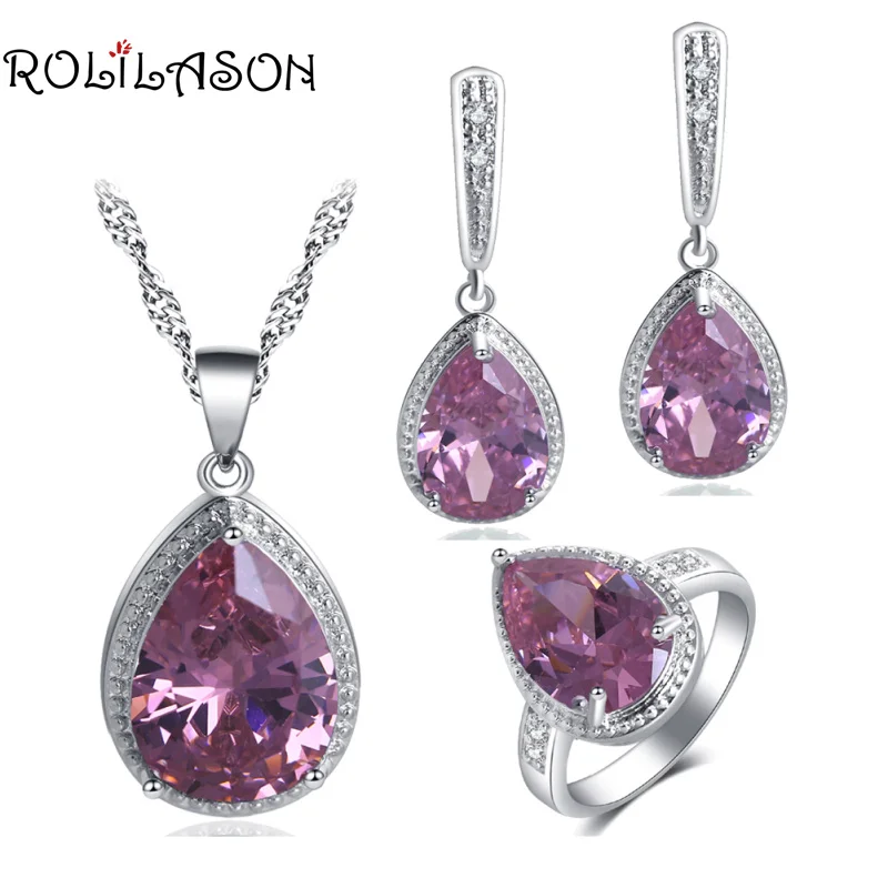Комплект из колье серёг и кольца серебра 925 пробы|designer jewelry set|jewelry setsdrop sets |