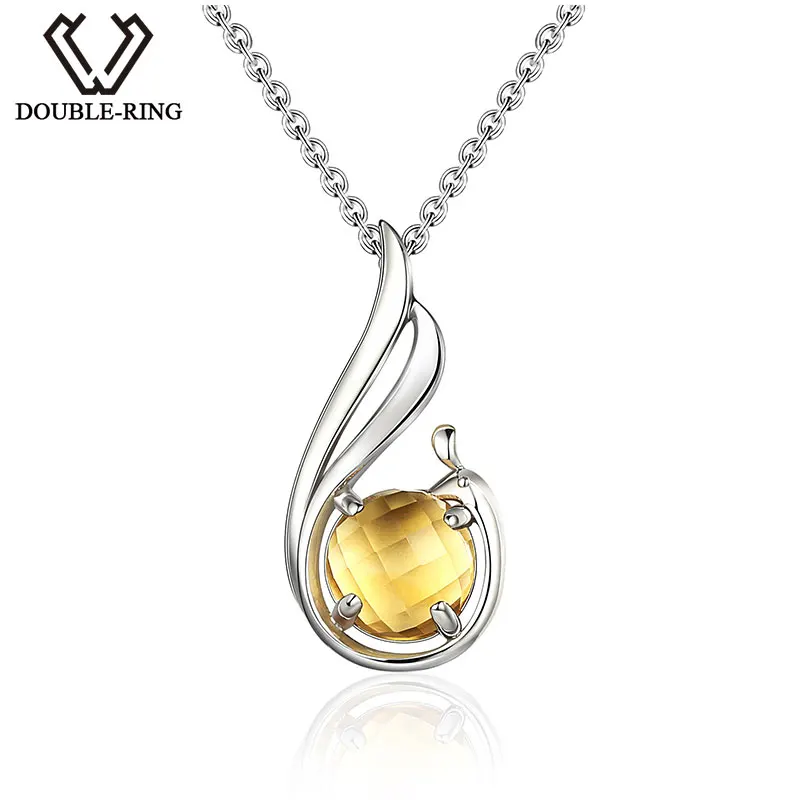 Женский кулон из серебра 925 пробы с двумя кольцами|pendant woman|fine jewelrypendant |