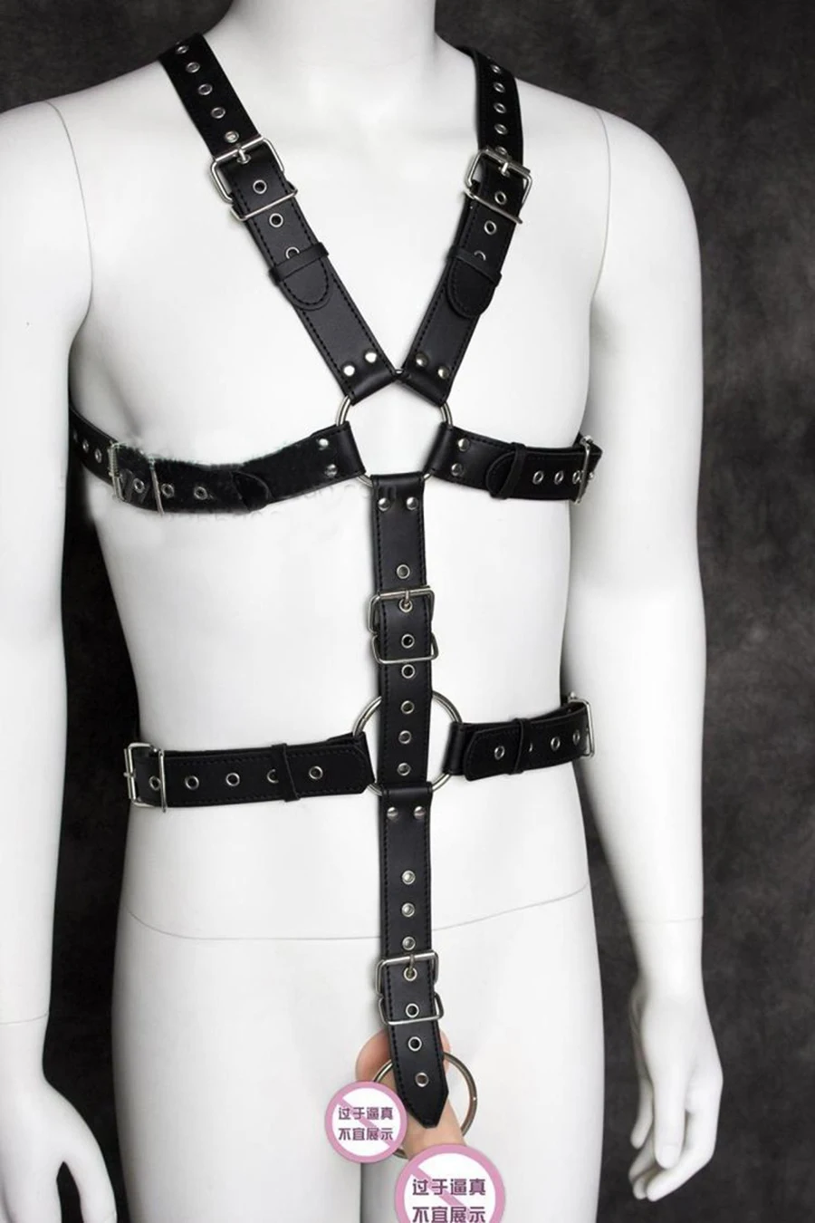 Мужские искусственные секс-фиксаторы набор с Phallus из искусственной кожи