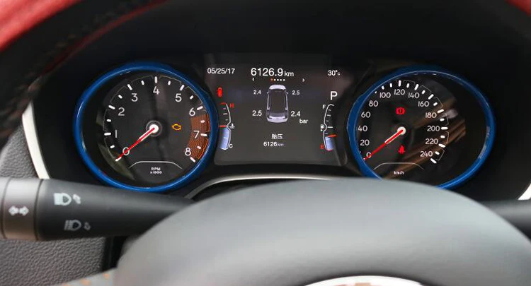 Автомобильный Стайлинг ABS украшение приборной панели автомобиля кольцо покрытие