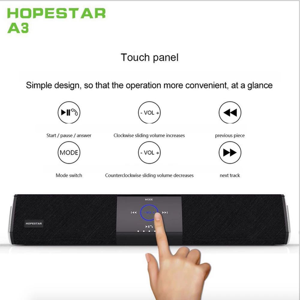 Беспроводная bluetooth-колонка A3 двойной динамик сабвуфер для домашнего кинотеатра