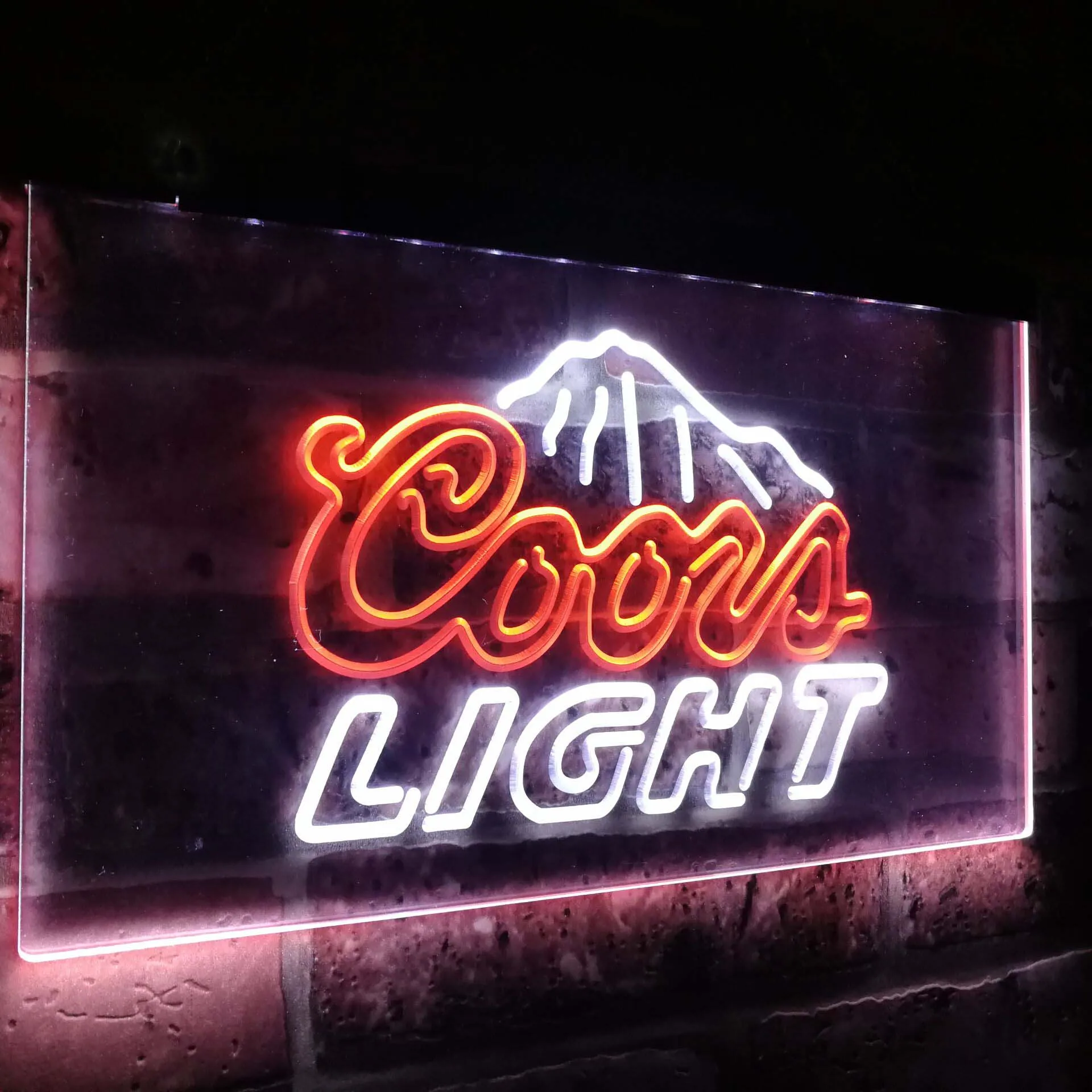 Coors светильник горный пивной бар украшение подарок Двухцветная светодиодная