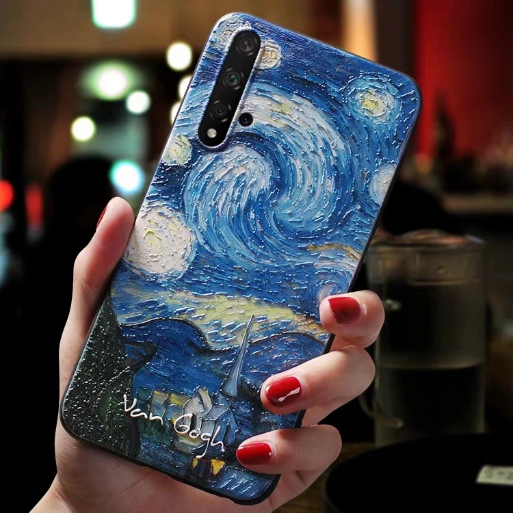 Чехол для Huawei Honor 20 чехол Pro Honor20 силиконовый с изображением подсолнуха черный