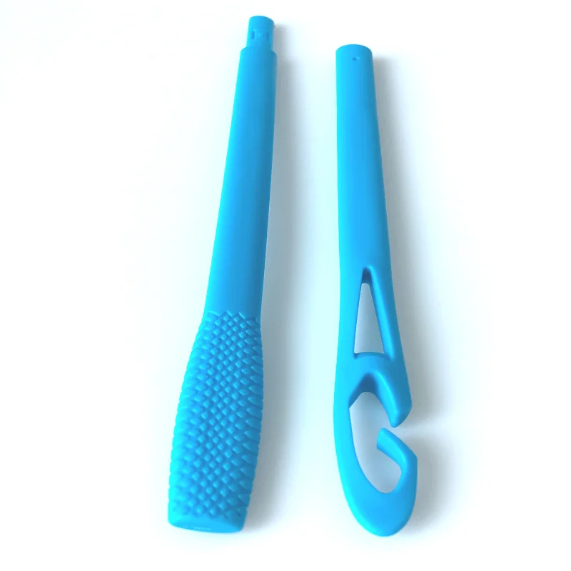 1PC Blue Hook 1 шт. ручной крючок для завивки волос, бигуди, волшебное плечо, сделай сам, бигуди для волос, спиральный круг, щипцы для завивки, безопасный инструмент для укладки волос для девочек - Цвет: 1PC Blue Hook