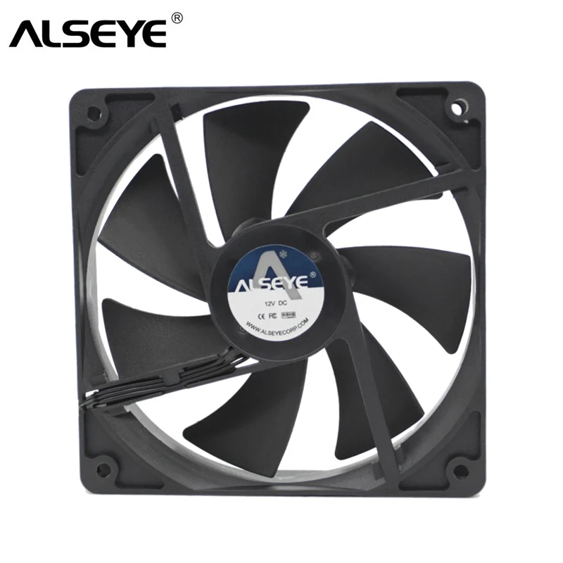 ALSEYE 120 мм вентилятор охлаждения 152 CFM DC 12 В 4200 об./мин. кулер мощный для