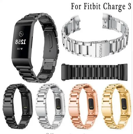 Для Fitbit Charge 3 сменный ремешок для часов мужчин и женщин модный металлический