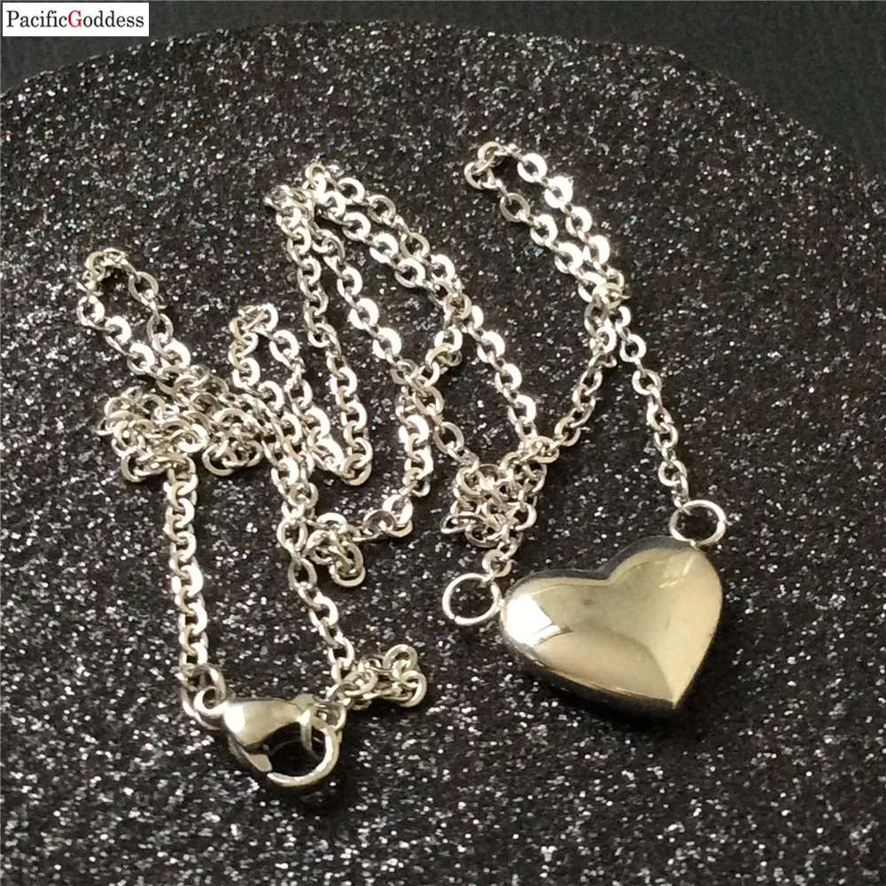 fashion stainless steel big heart pendant cute Necklace For girl | Украшения и аксессуары
