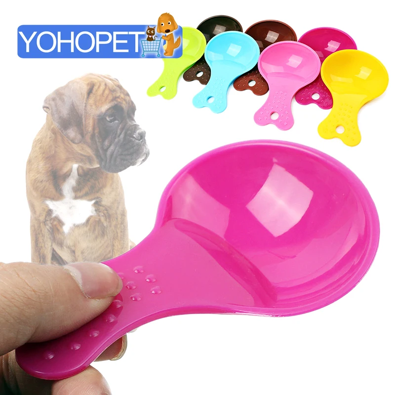 Ложка для корма животных Собака карамельного цвета лопатка еды корм кошек чаша