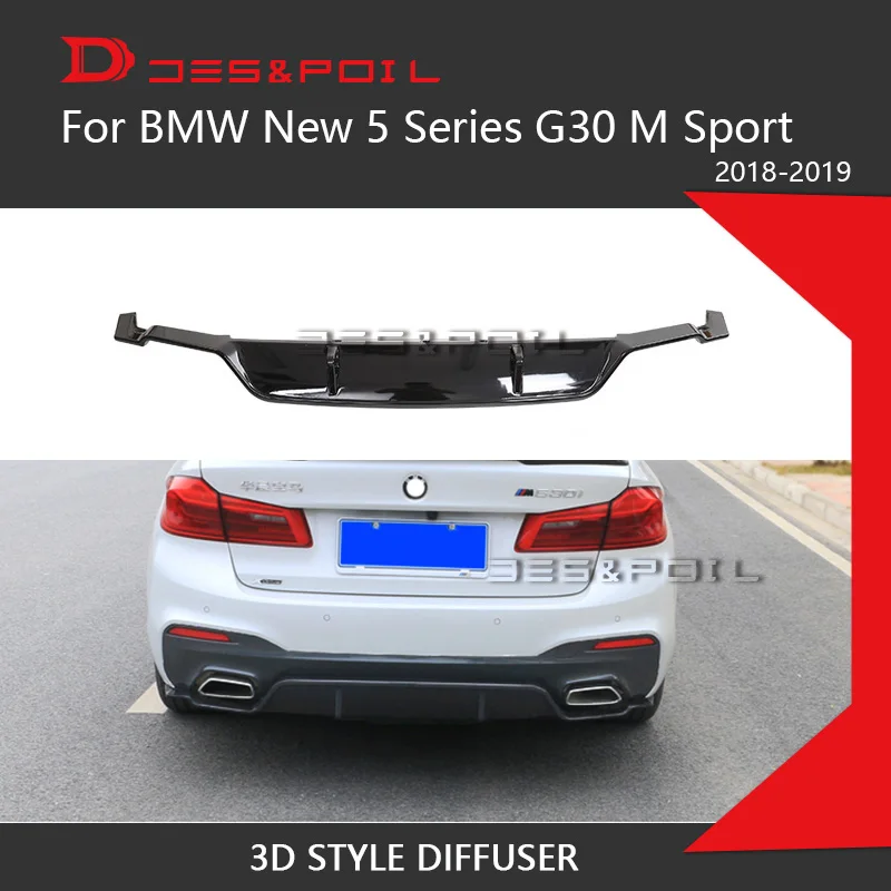Задний диффузор для губ BMW новинка 5 серий G30 представление 3D стиль задний бампер