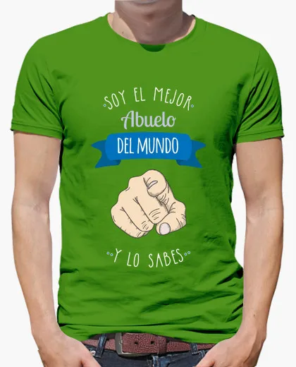 2017 Горячей Продажи мужчин футболки Mejor Дель Мундо Абуэло С Коротким рукавом Мода