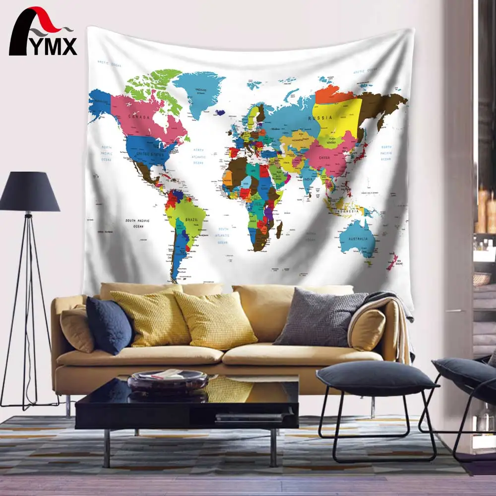 

Оптовая продажа Винтаж карта гобелен 150*130/200 см карта мира настенный Одеяло индийская Мандала декоративный гобелен покрывало в богемном сти...
