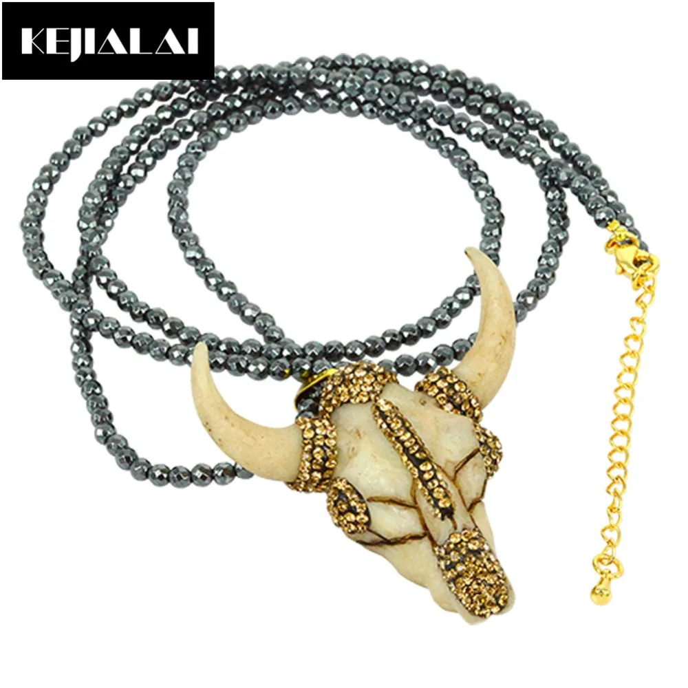 2017 этническое винтажное ожерелье с подвеской в виде головы козы Головы Быка и