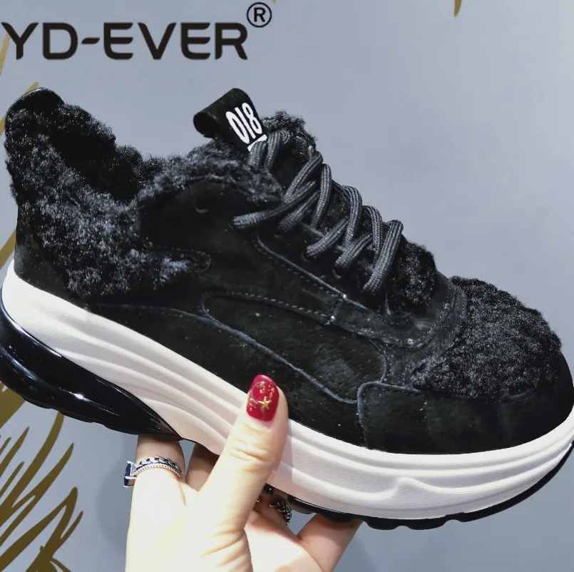 YD-EVER Повседневная обувь женские модные брендовые кроссовки на платформе женская