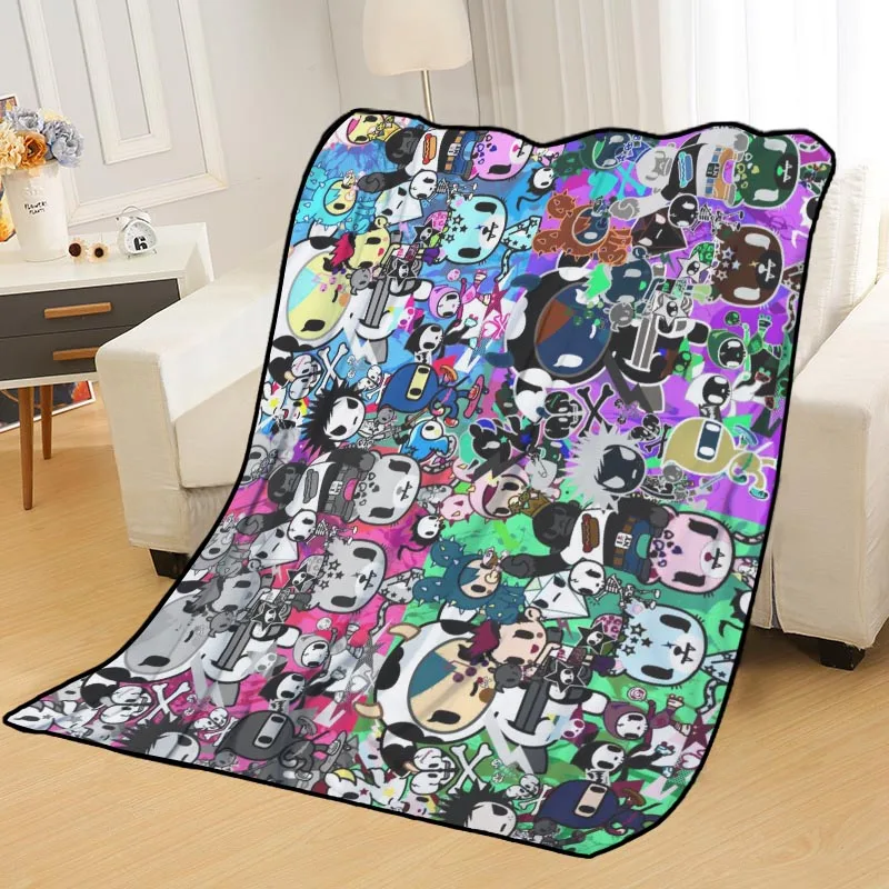 Новое поступление Tokidoki одеяло с принтом мягкое для дома/дивана/офиса портативное