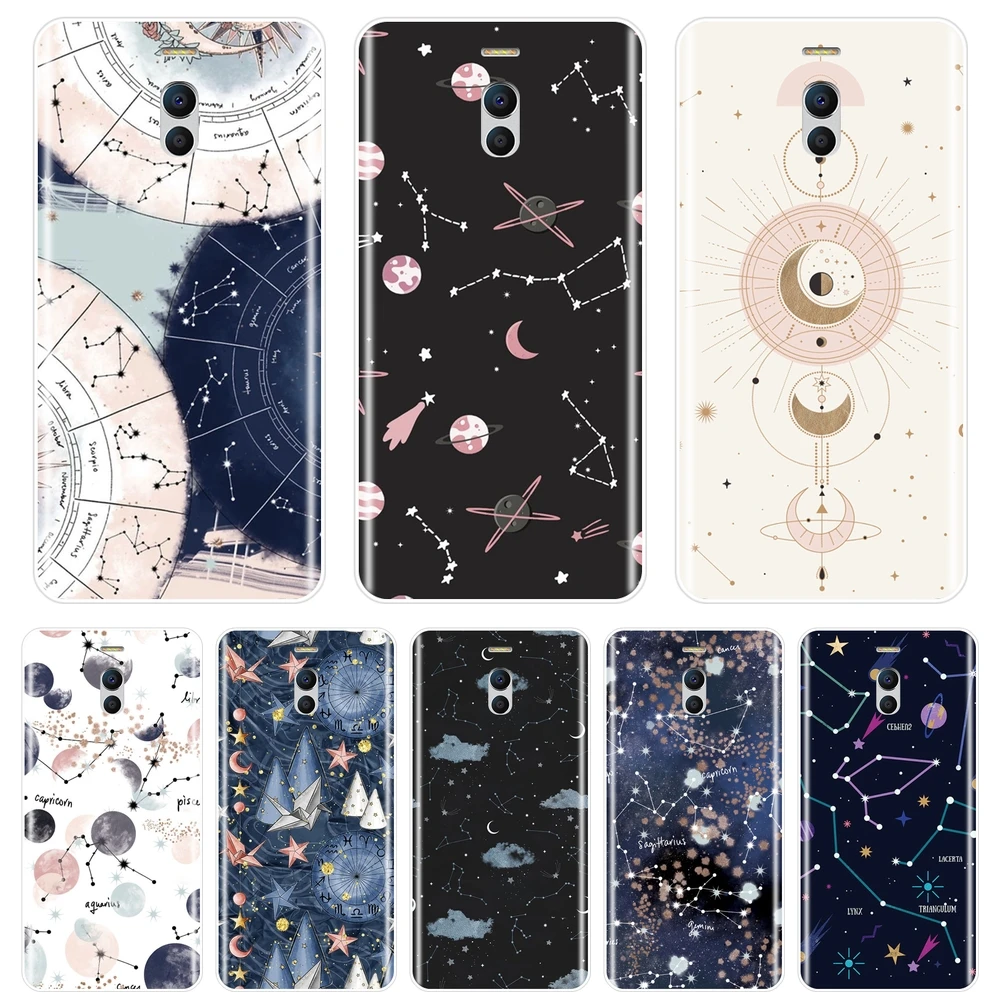 Задняя крышка для Meizu M6 M6S M6T M5 M5C M5S M3 M3S M2 силиконовая Мягкая художественная с