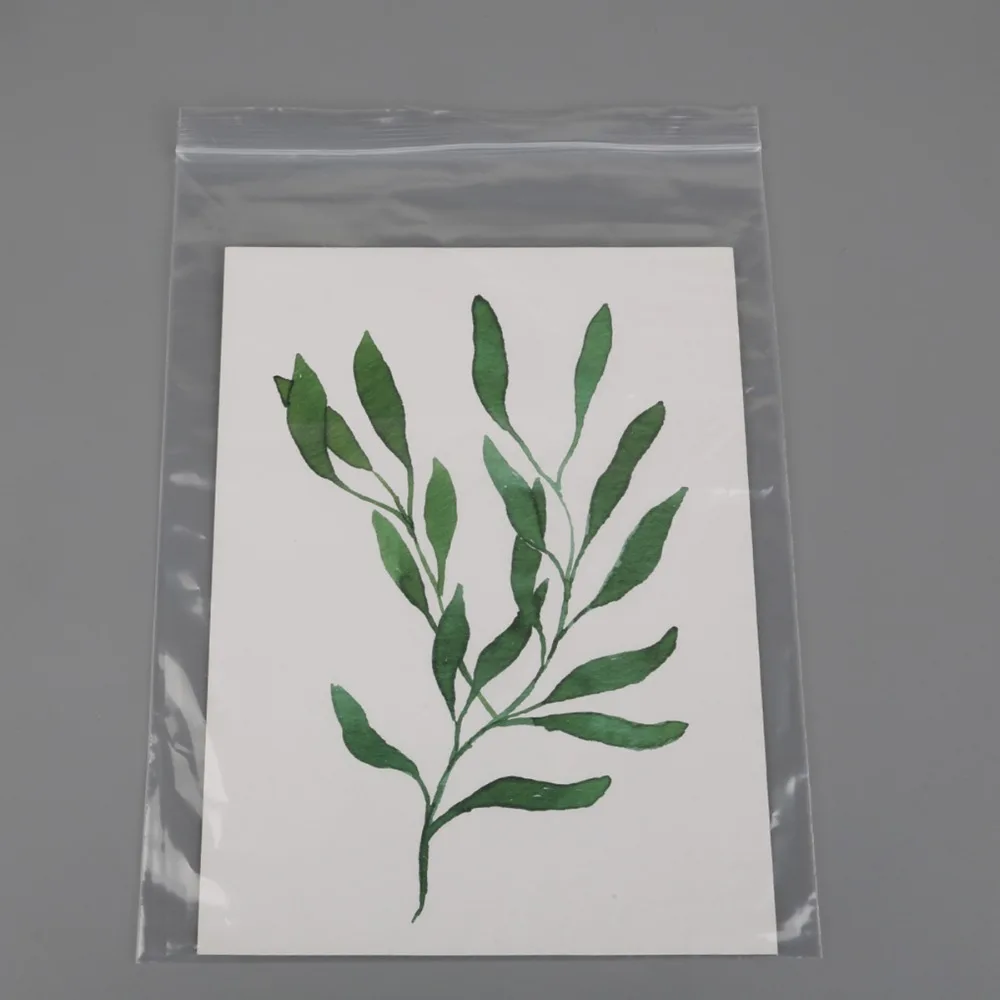 100 штук упак. ювелирные изделия Ziplock молния замок Reclosable Пластиковые