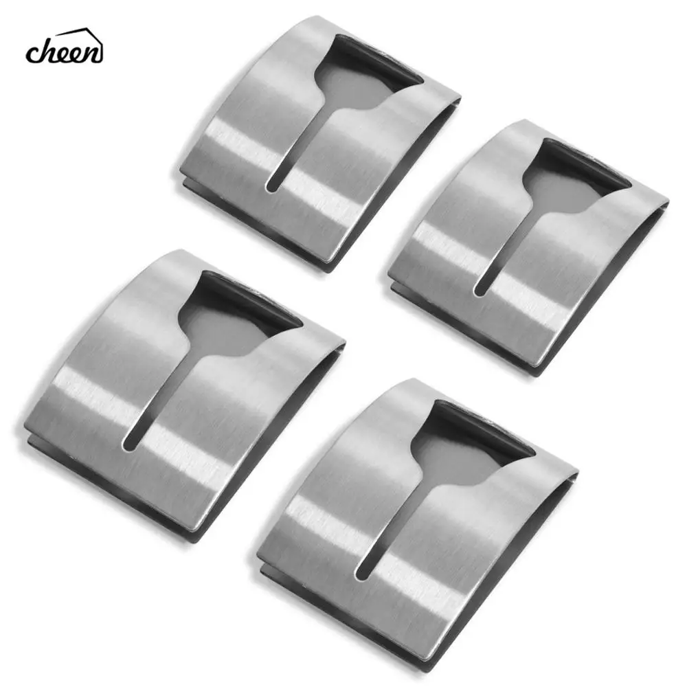4 PCS HOOKS Крепкий самоклеющийся тройной держатель для полотенец вешалка для полотенец из нержавеющей стали крючок Eruopan аксессуары для ванной комнаты настенная вешалка для шляп крючок - Цвет: 4 PCS HOOKS