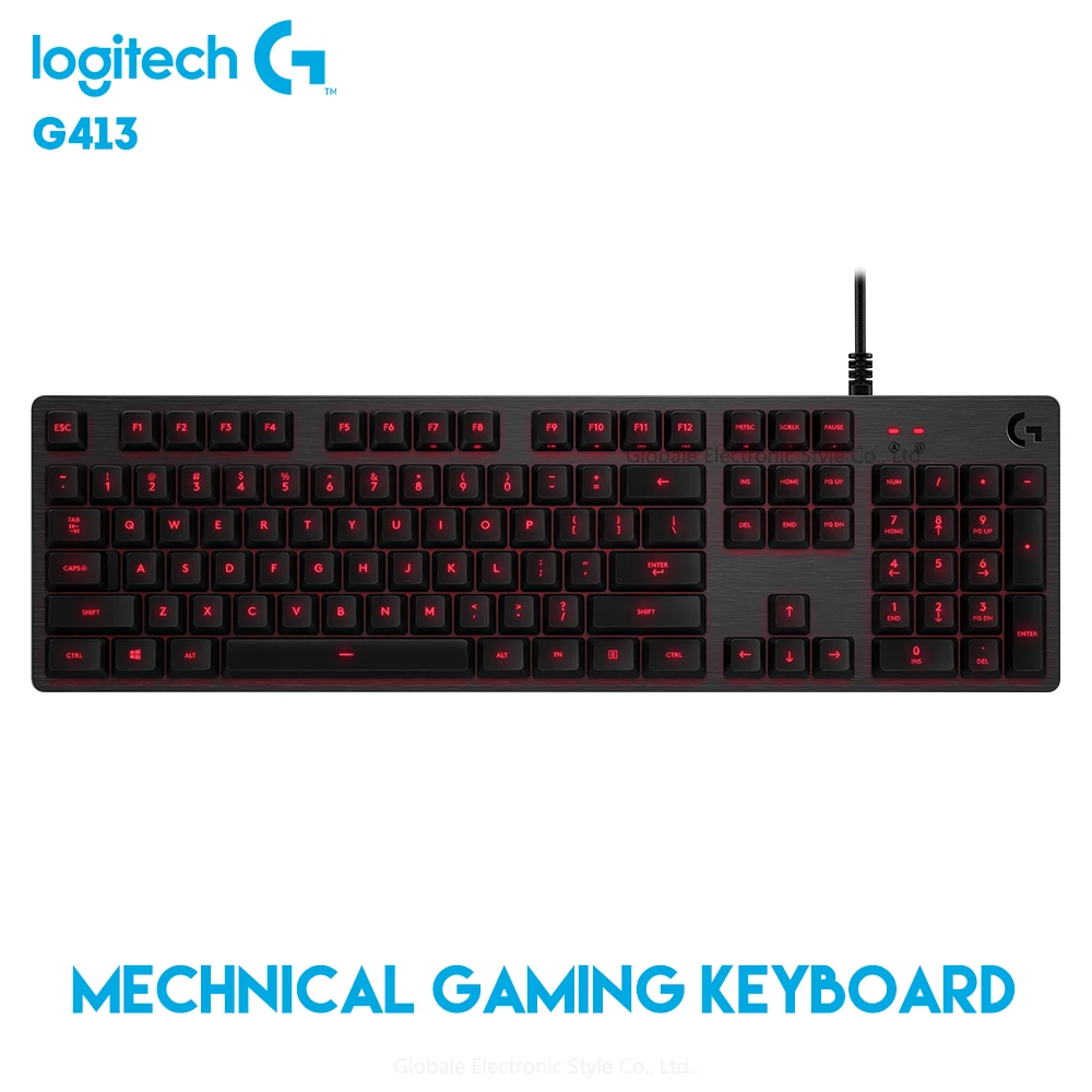 Оригинальная Механическая игровая светодиодная подсветка клавиатуры lotech G413 с