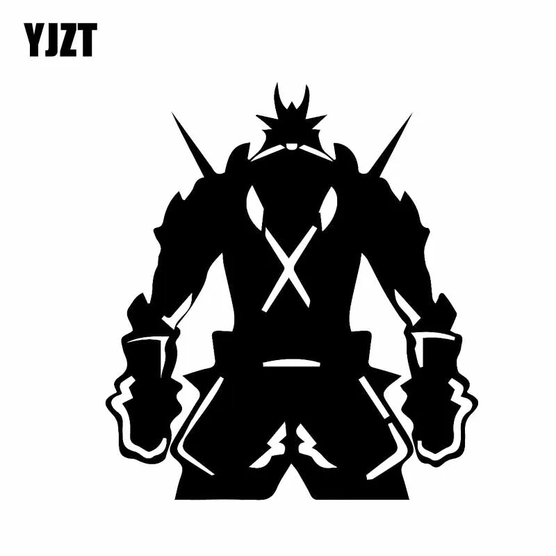 

YJZT 14.5*16.3CM Fashion Handsome Silhoutte Warrior Car Sticker Decal Soldier Black/Silver Covering The Body Vinyl C21-0101