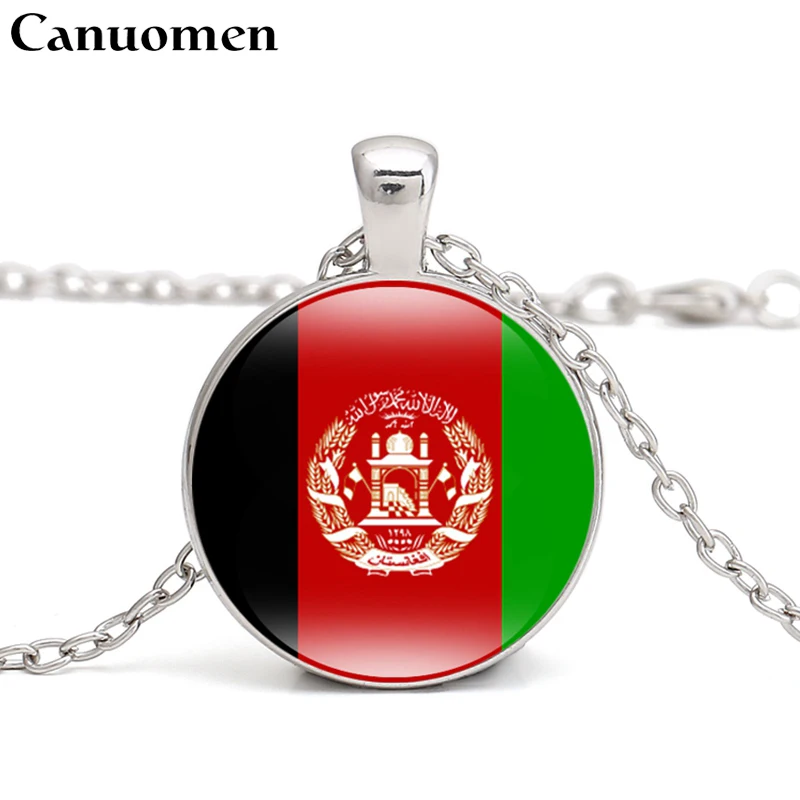 Canuomen Afghanistan кулон в форме флага ожерелье Западная Азия страна Объединенные