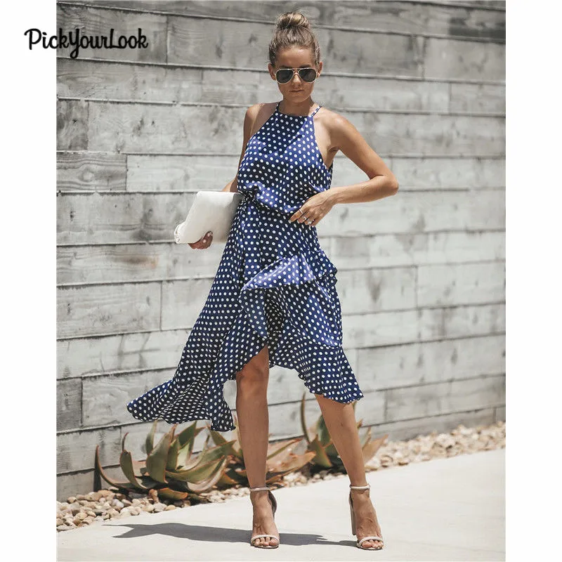 Винтажное богемное женское платье Летний сарафан без рукавов модные Boho вечерние