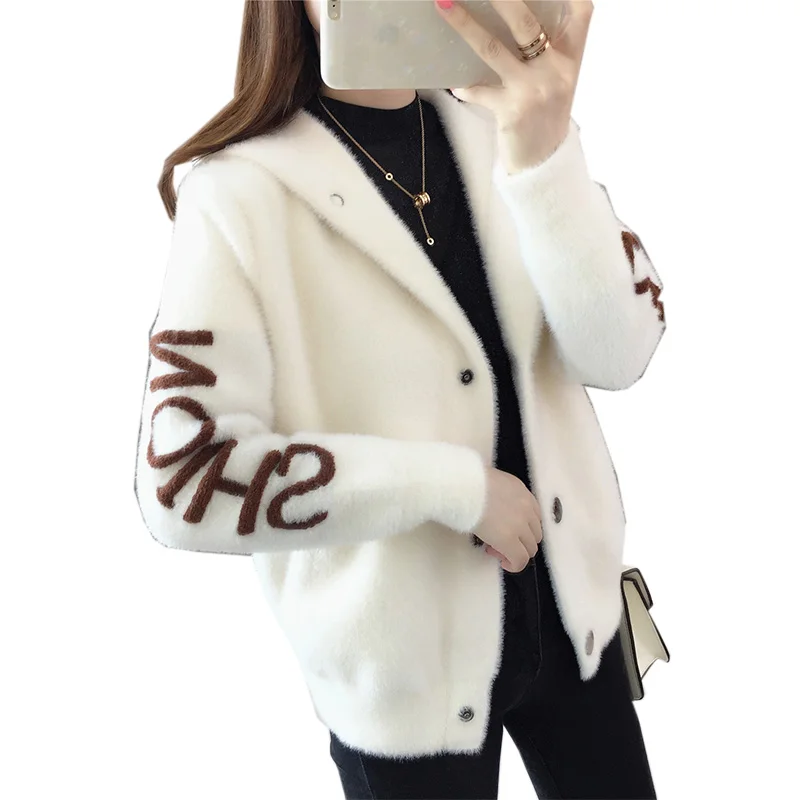 Новый стиль 2019 неминутная норковая флисовая куртка стандартный красный свитер