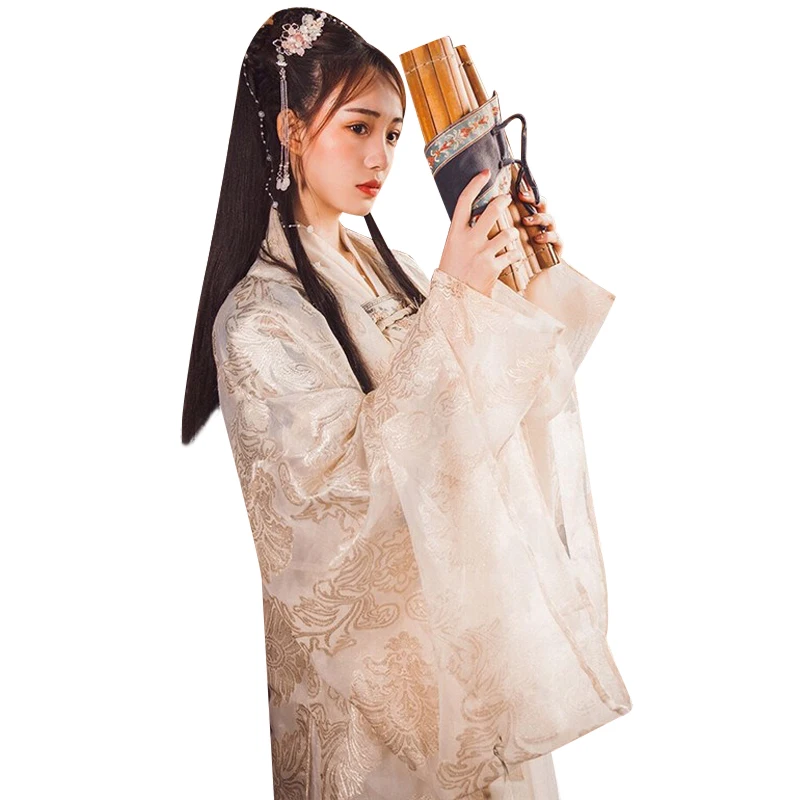 Hanfu костюм элегантная одежда в китайском стиле для женщин Китайская древняя и традиционная Женская одежда народная танцевальная одежда DQL1057