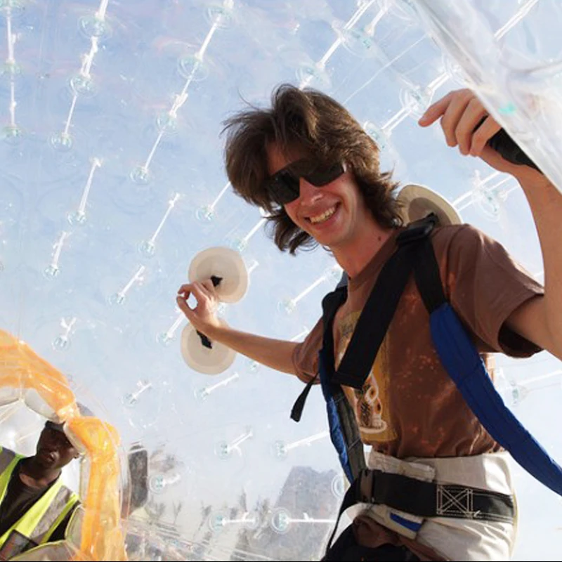 Бесплатная доставка 2 5 м катающийся шар на траве надувной бампер шар/Зорб