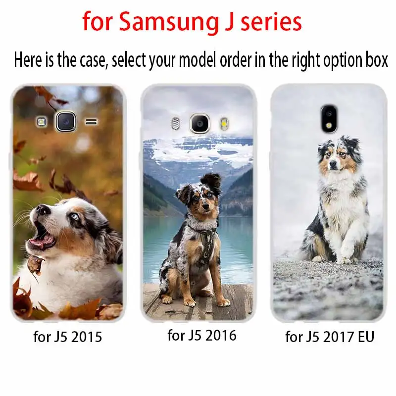 Австралийские овчарки для чехол телефона Samsung Galaxy j6 J8 J7 J5 J3 J4 плюс 2018 2017 2016 J610 Prime