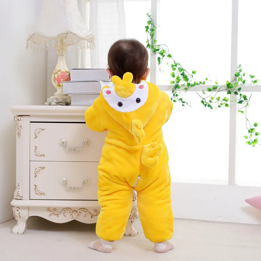 J00484 LittleChick/стильные детские комбинезоны зимние утепленные для младенцев Милая