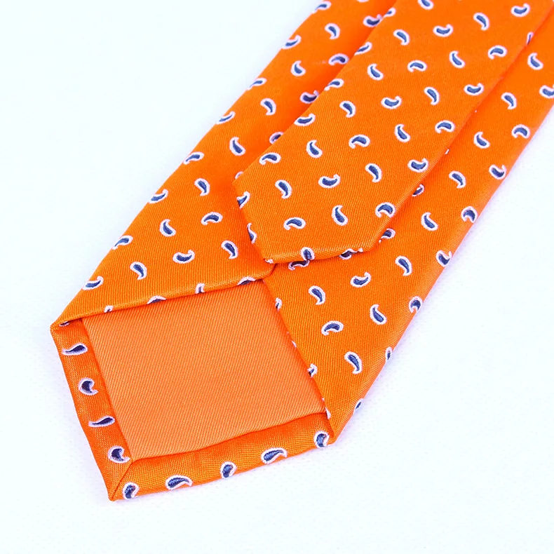 Шелковый мужской галстук с цветочным принтом, 7 см