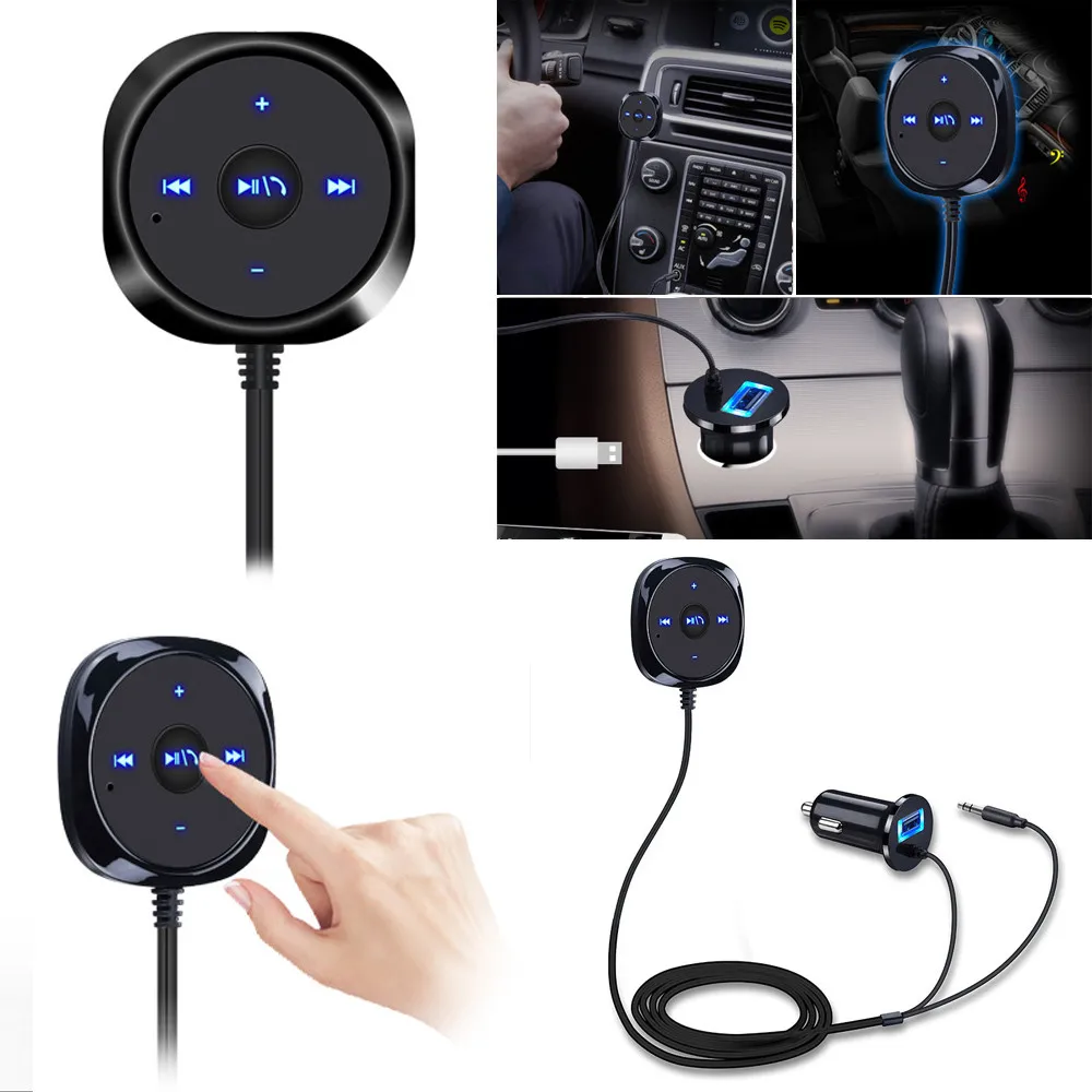Новинка года, Новое поступление Авто-Стайлинг Bluetooth 4,0 беспроводной музыкальный приемник 3,5 мм адаптер Handsfree Car дополнительный громкоговоритель