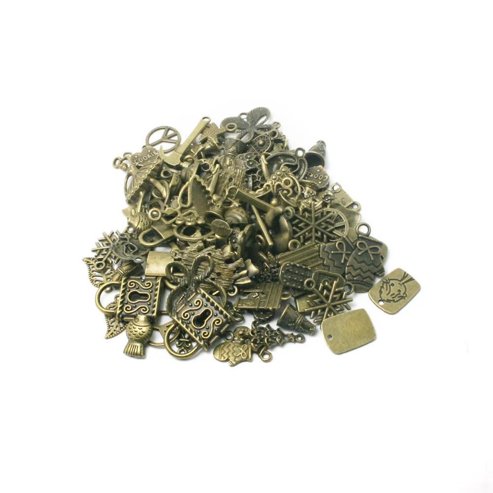 Бесплатная доставка! Горячие Смешанные тип талисманы из античной бронзы 20 шт