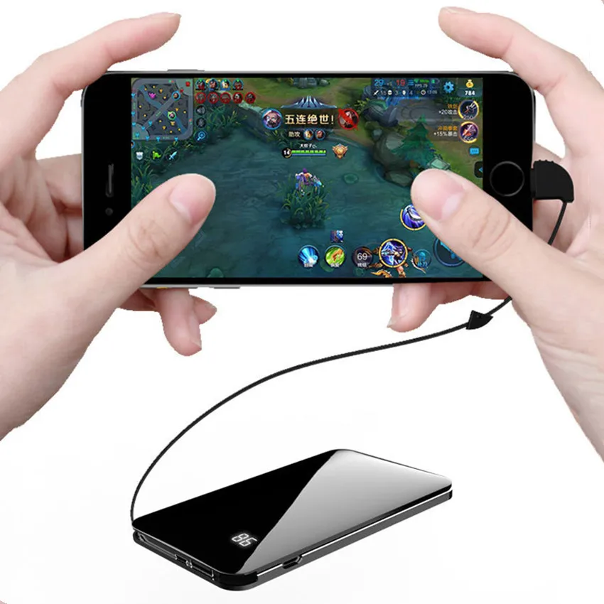 10000mAh lcd цифровой дисплей Беспроводное зарядное устройство для huawei/Xiaomi портативное зарядное устройство для iPhone/samsung Внешнее зарядное устройство