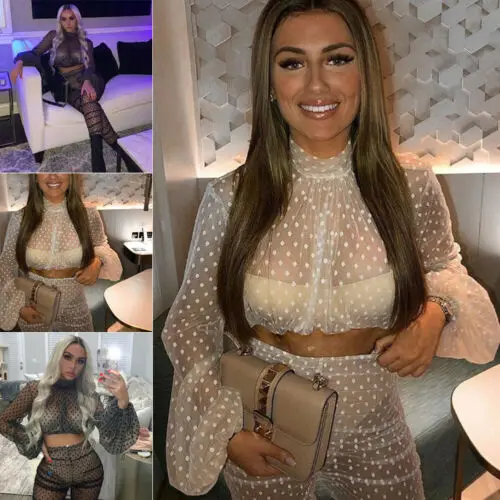 Женский укороченный топ блузка + штаны комплект из двух предметов комбинезон |