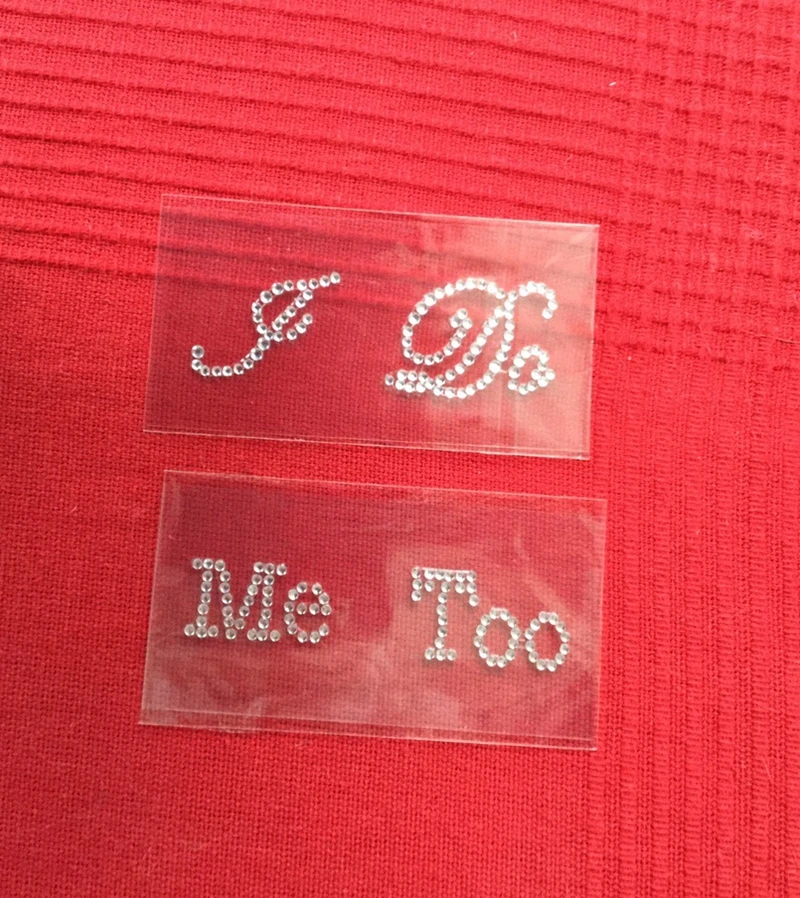 1 Набор I DO and ME украшение Стразы свадебная наклейка наклейки для обуви свадебное