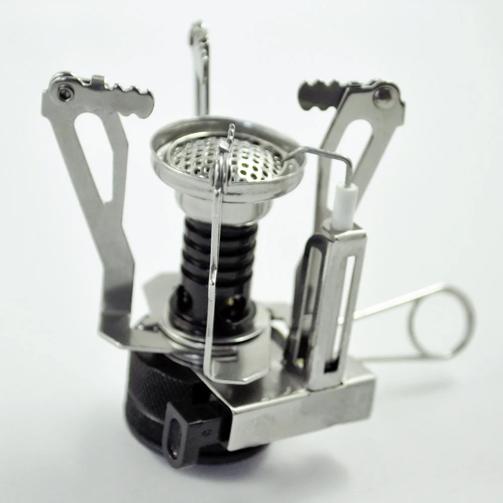 SODIAL (R) ультралегкий рюкзак канистра печь для лагеря с пьезо зажиганием 3 9 oz|stove|stove