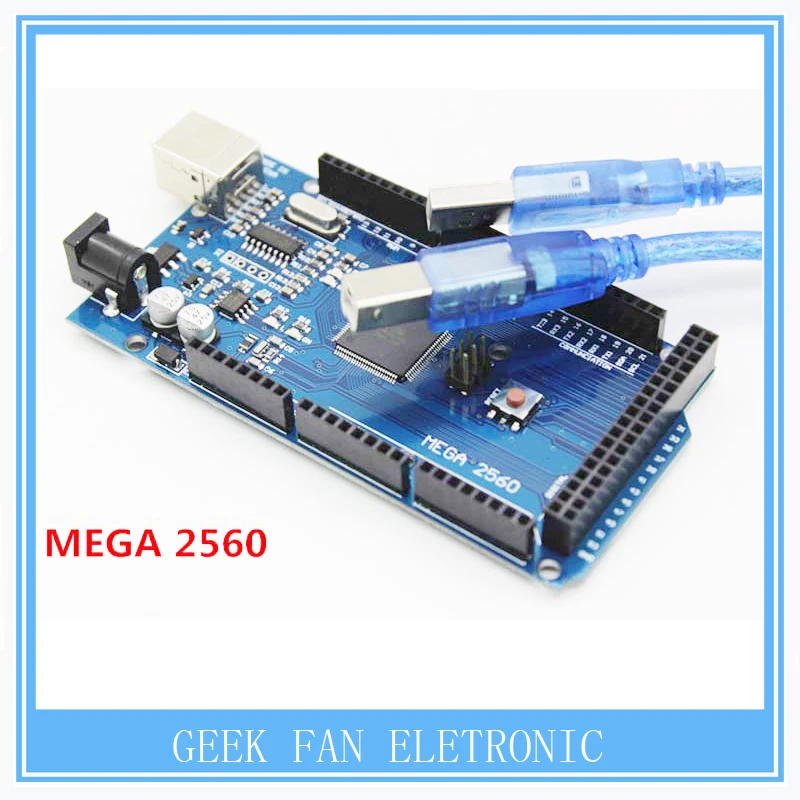 Плата Mega 2560 R3 Mega2560 REV3 CH340G высокого качества + совместимый USB кабель A406|usb cable|high quality