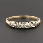 Обручальное кольцо с муассанитом для женщин, 14 к, желтое золото, 8 шт., 2,5 мм
