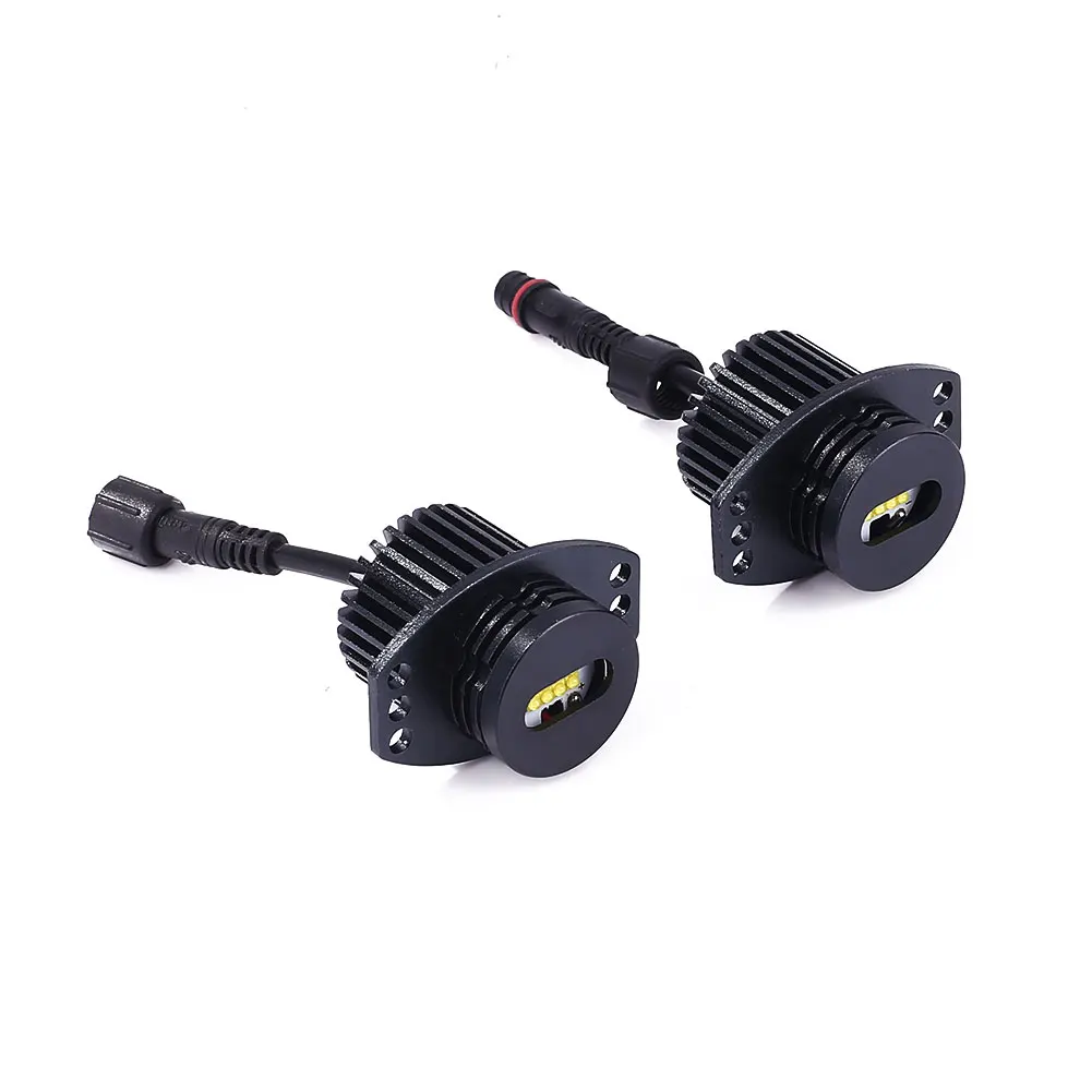 

2PCS DC 12V Car LED Angel Eye Light Headlight For BMW E90 Accessories 80W