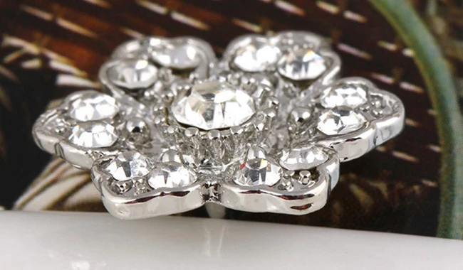 50 шт. 18 мм металлические стразы пуговицы кристалл центральный элемент Свадебный