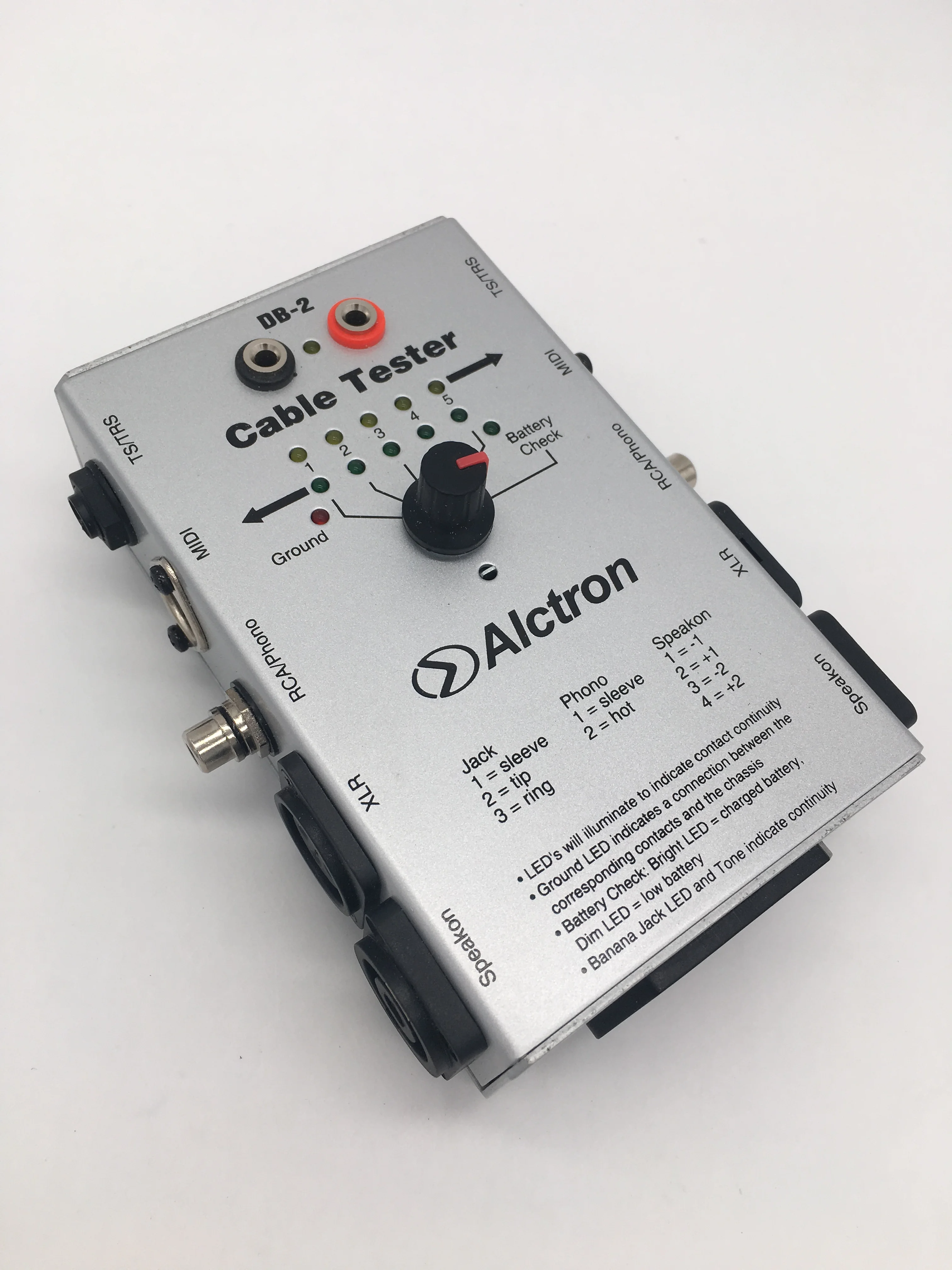 ALCTRON DB-2 мульти тестер аудио кабеля аудио кабель измерительная линия Тестовый Кабель тестер инструмент звук инженерный помощник