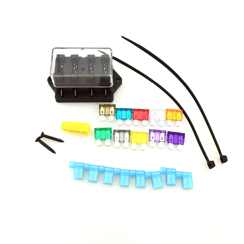 Автомобильный УВД АТО Водонепроницаемый с предохранителем 10 шт. и DC12V 24V 4 Way цепи
