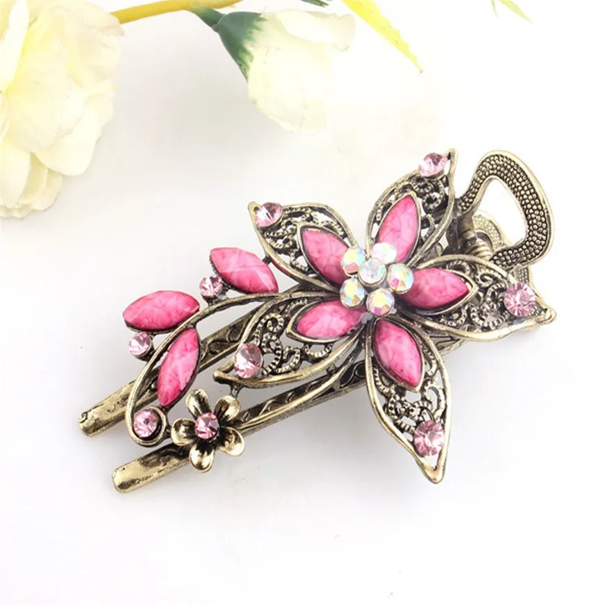 2017 Винтажная заколка для волос ювелирные изделия хрустальные заколки шпильки |